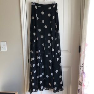 Show me your Mumu princess Di maxi skirt polka dot size S